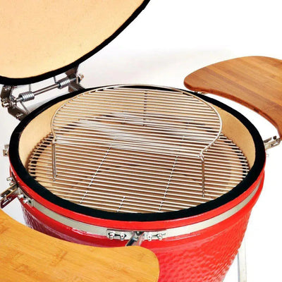 PRÉ-VENDA: Grelha Expansora Aço Inox para Kamado Artemano Pequena 16 Polegadas