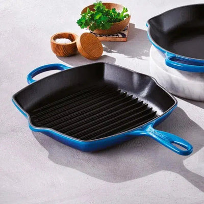 PRÉ-VENDA: Grelha Quadrada Signature Azure 26cm Le Creuset