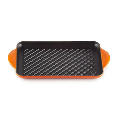 PRÉ-VENDA: Grelha Retangular Tradicional Laranja 32cm Le Creuset