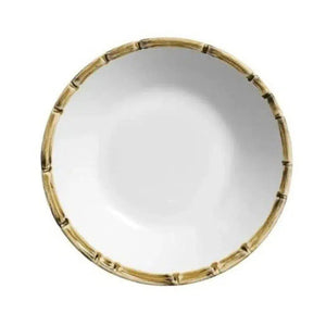 PRÉ-VENDA: Jogo 6 Pratos Fundos Cerâmica Bambu 24cm Scalla