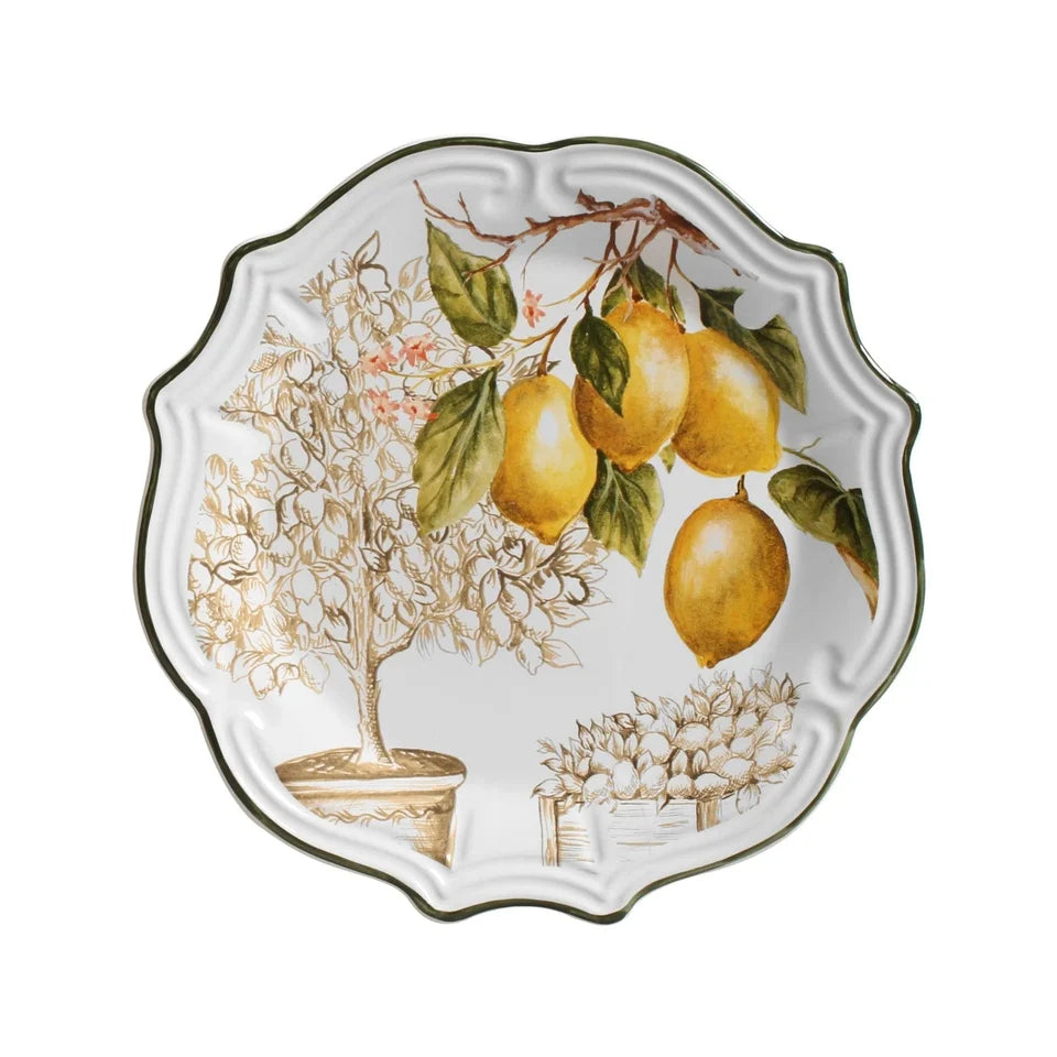 Kit Pratos Rasos + Sobremesa Cerâmica Toscana Scalla (24 peças)