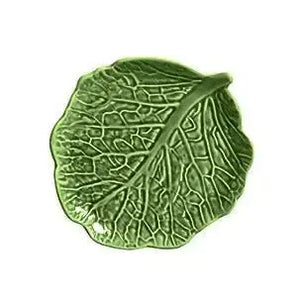 PRÉ-VENDA: Jogo 6 Pratos de Sobremesa Cerâmica Couve Verde Cobre 20,5cm Scalla