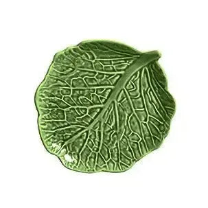 PRÉ-VENDA: Jogo 6 Pratos de Sobremesa Cerâmica Couve Verde Cobre 20,5cm Scalla