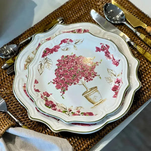 PRÉ-VENDA: Jogo 6 Pratos de Sobremesa Cerâmica Imperial 22cm Scalla