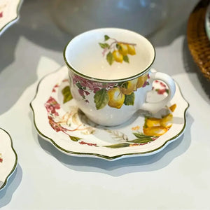 PRÉ-VENDA: Jogo 6 Xícaras de Chá com Pires Cerâmica Imperial 200ml Scalla