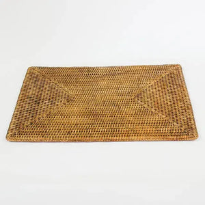 PRÉ-VENDA: Jogo Americano Retangular em Rattan Bahali 46x31cm