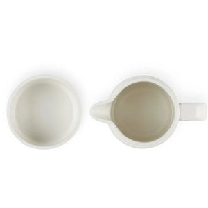 PRÉ-VENDA: Kit com Porta Creme 300ml e Açúcar 250ml Signature Cerâmica Meringue Le Creuset