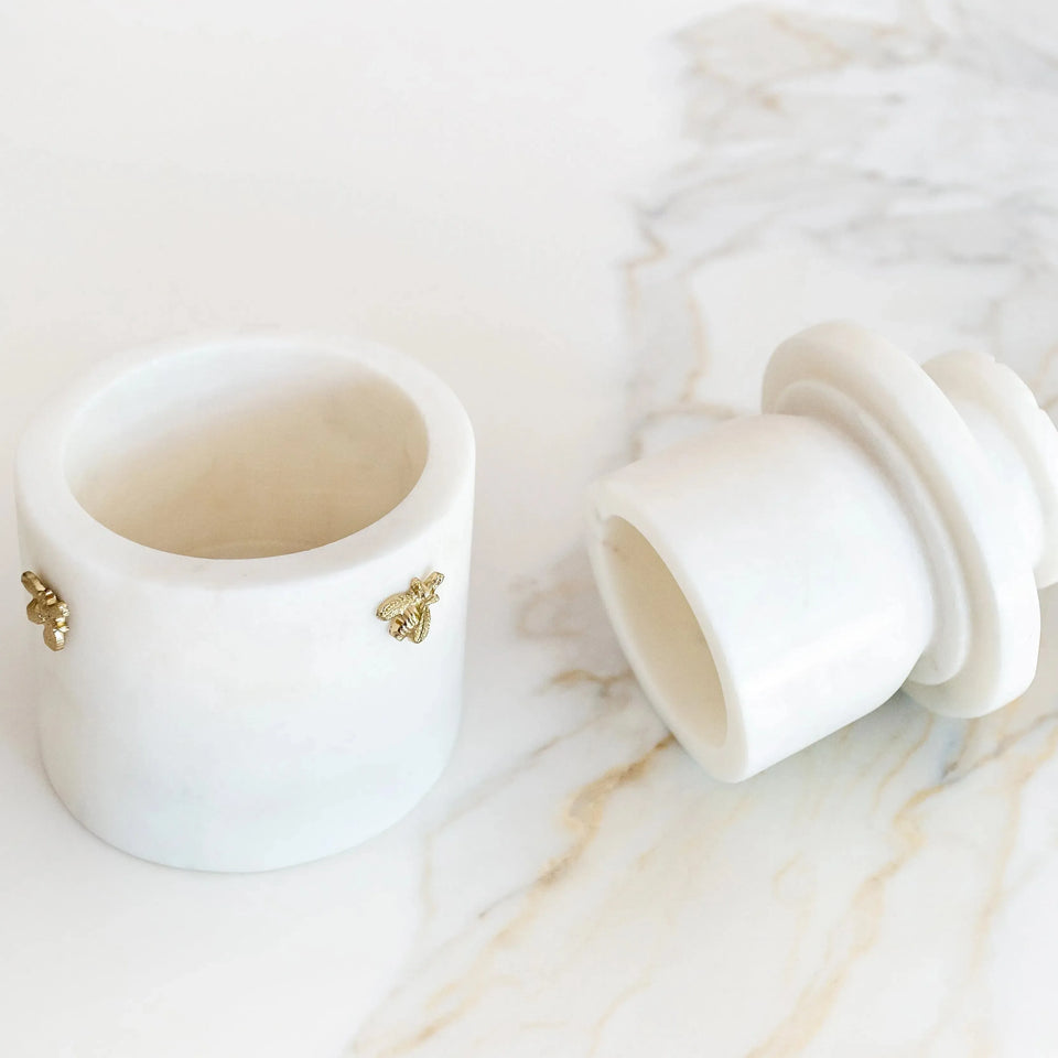 PRÉ-VENDA: Manteigueira Francesa Mármore Laguiole Bee