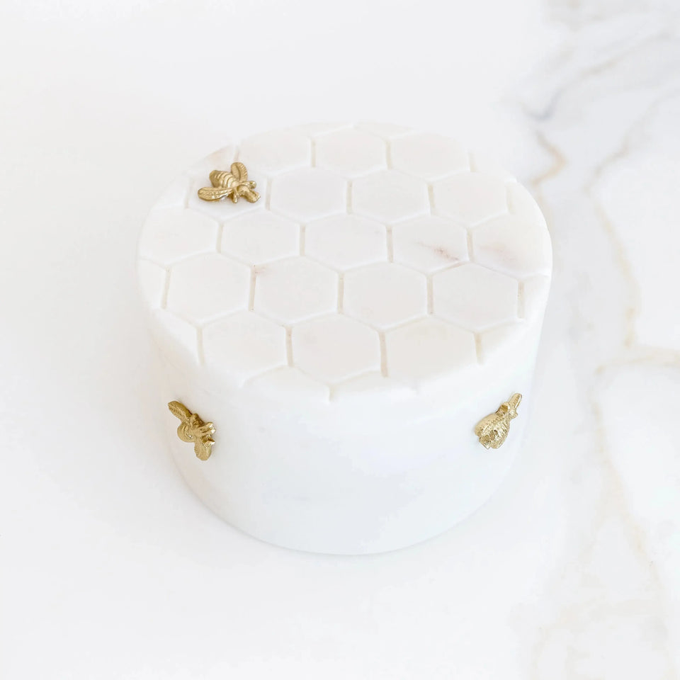 PRÉ-VENDA: Mini Pote com tampa Mármore Laguiole Bee