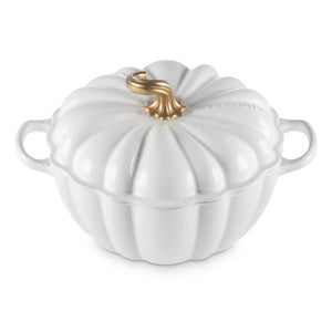 PRÉ-VENDA: Panela Abóbora Le Creuset Halloween Signature Branco 3,7L 24cm