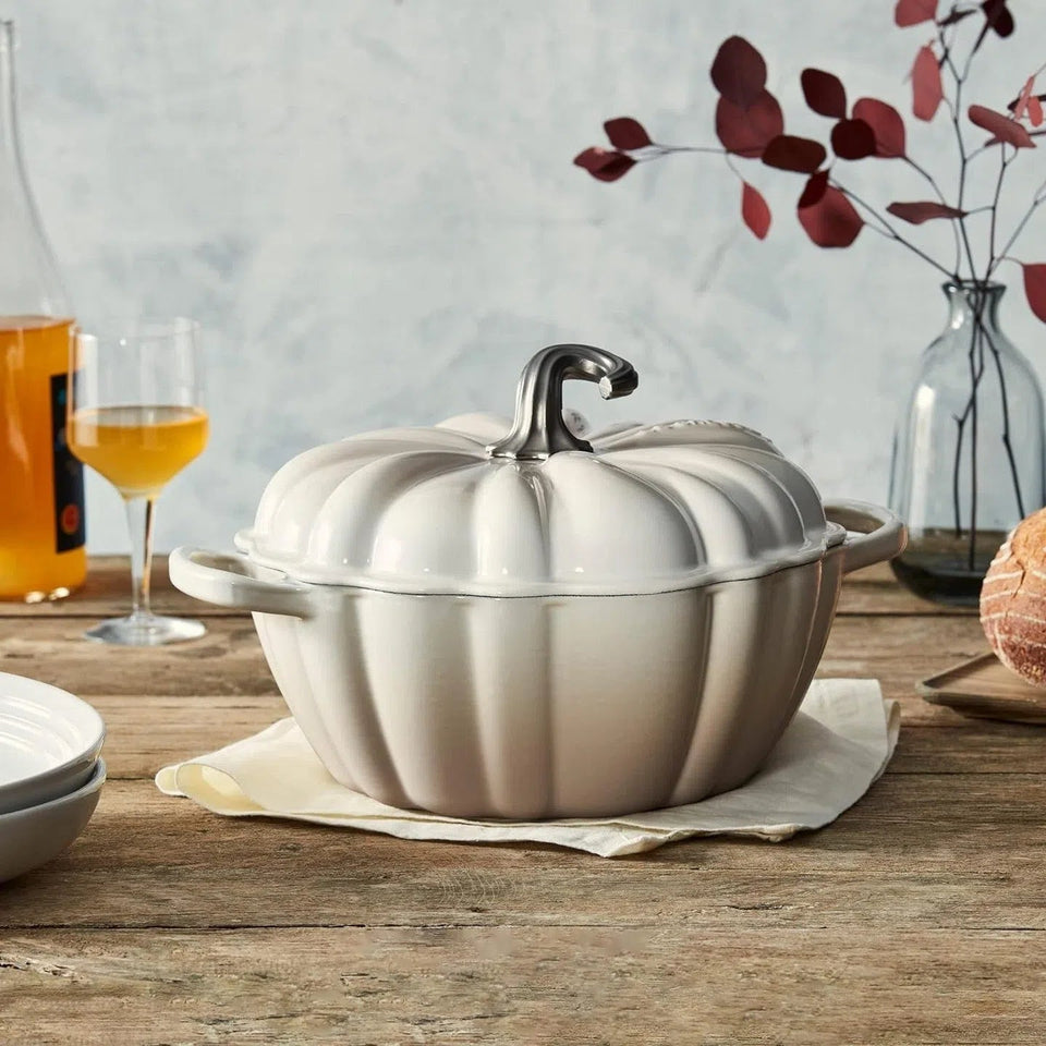 PRÉ-VENDA: Panela Abóbora Le Creuset Halloween Signature Branco 3,7L 24cm