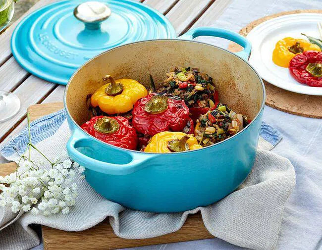 PRÉ-VENDA: Panela Le Creuset Redonda Signature Azul Caribe 1,8L 18cm