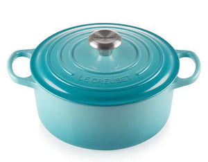 PRÉ-VENDA: Panela Le Creuset Redonda Signature Azul Caribe 1,8L 18cm