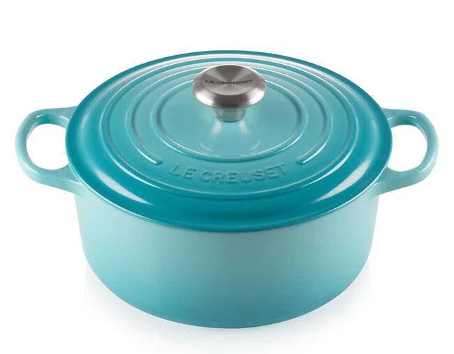 PRÉ-VENDA: Panela Le Creuset Redonda Signature Azul Caribe 1,8L 18cm