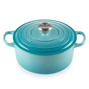 PRÉ-VENDA: Panela Le Creuset Redonda Signature Azul Caribe 2,4L 20cm