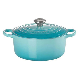 PRÉ-VENDA: Panela Le Creuset Redonda Signature Azul Caribe 2,4L 20cm