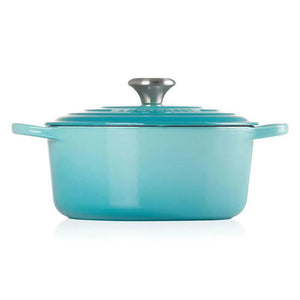 PRÉ-VENDA: Panela Le Creuset Redonda Signature Azul Caribe 2,4L 20cm