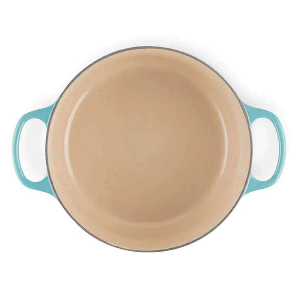 PRÉ-VENDA: Panela Le Creuset Redonda Signature Azul Caribe 2,4L 20cm