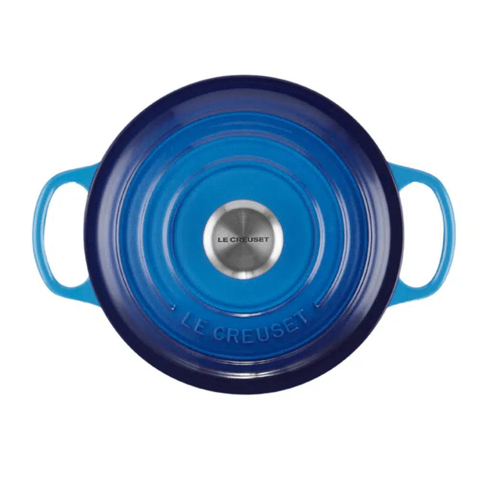 PRÉ-VENDA: Panela Le Creuset Redonda Signature Azure 2,4L 20cm