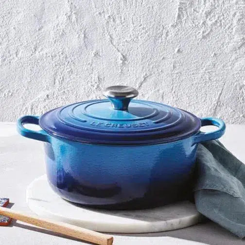 PRÉ-VENDA: Panela Le Creuset Redonda Signature Azure Blue 6,7L 28cm