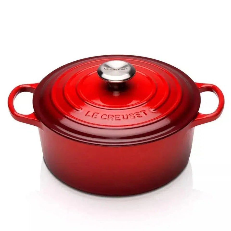 PRÉ-VENDA: Panela Le Creuset Redonda Signature Vermelha 12L 34cm