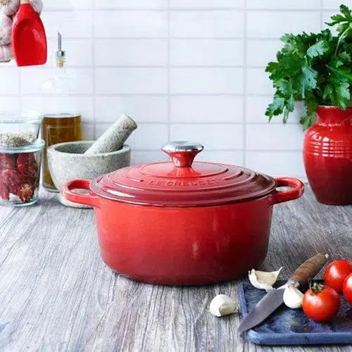 PRÉ-VENDA: Panela Le Creuset Redonda Signature Vermelha 12L 34cm