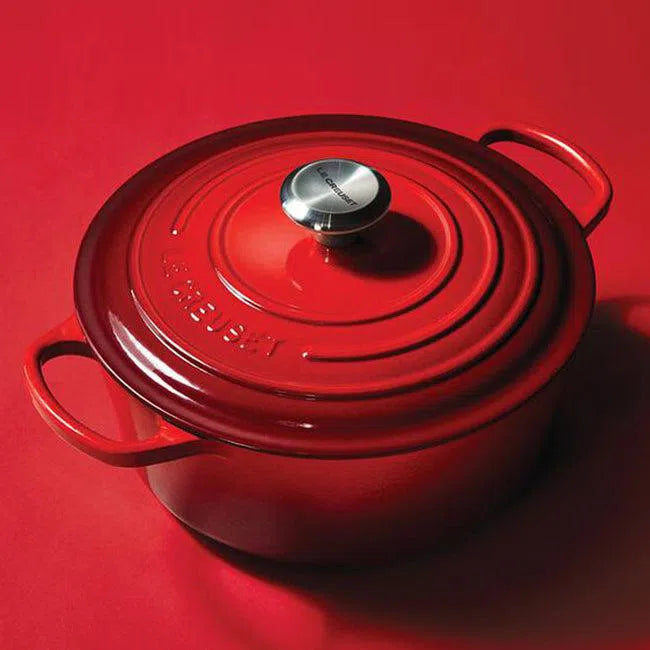 PRÉ-VENDA: Panela Le Creuset Redonda Signature Vermelha 1,3L 16cm