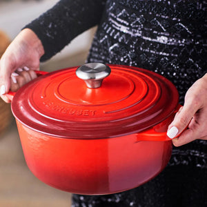 PRÉ-VENDA: Panela Le Creuset Redonda Signature Vermelho 8,4L 30cm