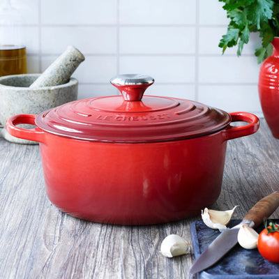 PRÉ-VENDA: Panela Le Creuset Redonda Signature Vermelho 8,4L 30cm