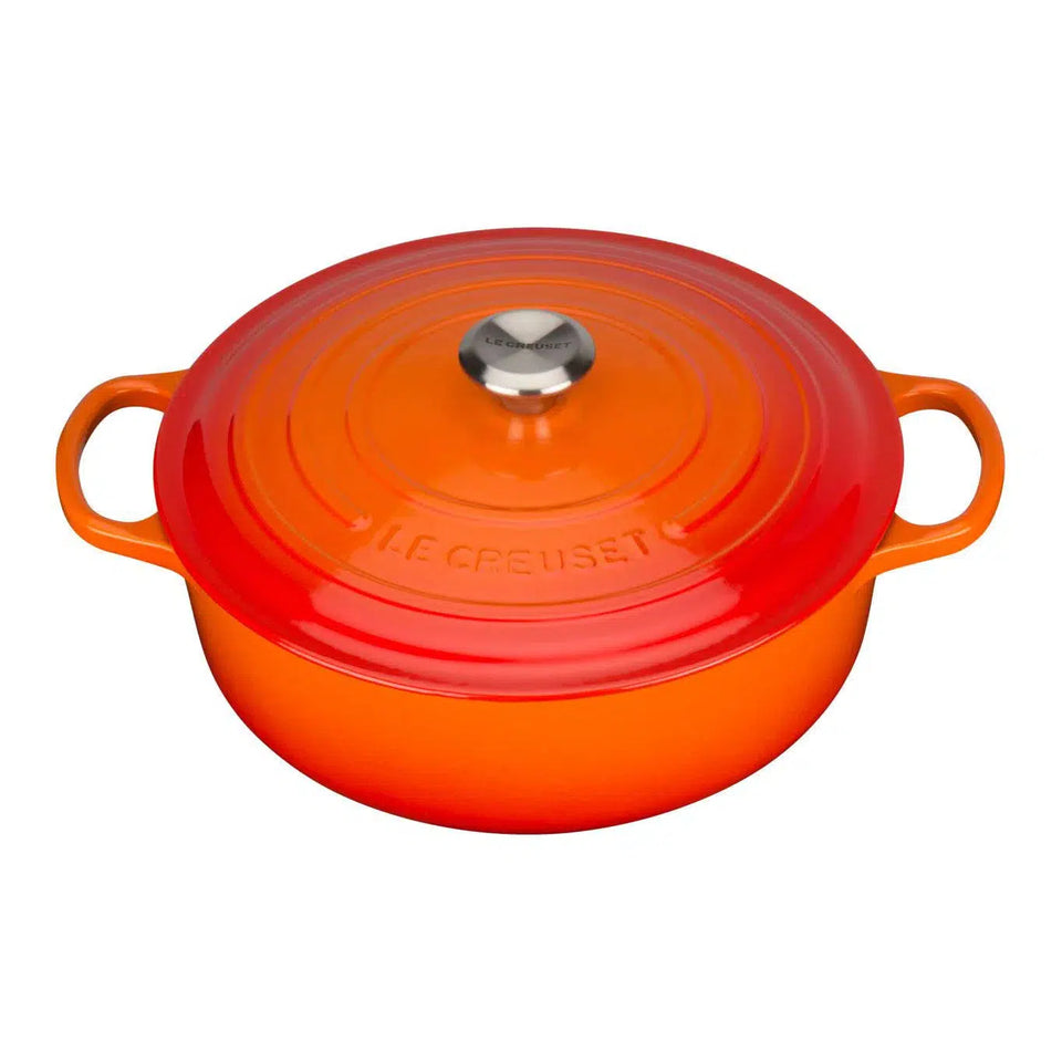 PRÉ-VENDA: Panela Le Creuset para Risotto Signature Laranja 6,2L 30cm