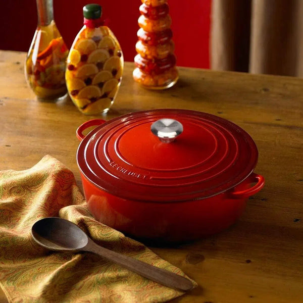 PRÉ-VENDA: Panela Le Creuset para Risotto Signature Vermelha 6,4L 30cm