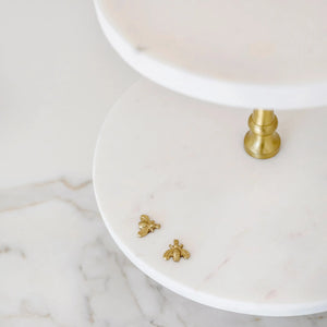 PRÉ-VENDA: Porta Doces 2 Andares Mármore Laguiole Bee