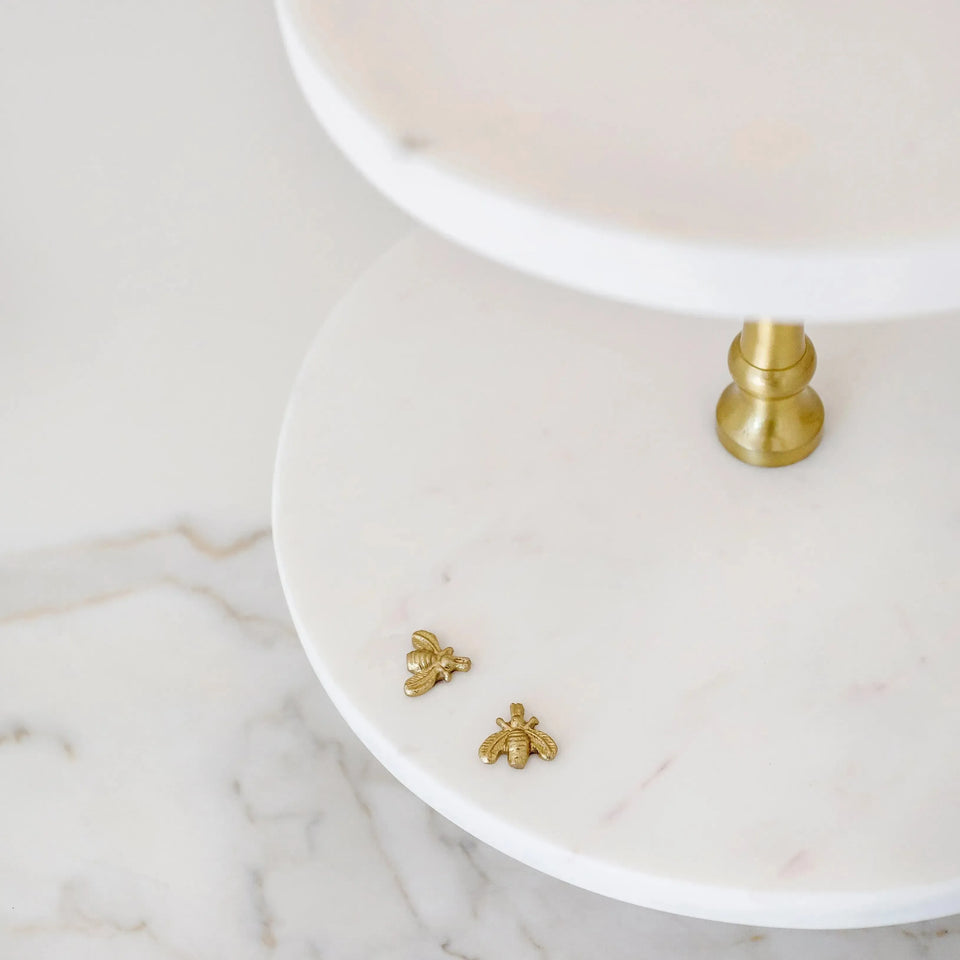 PRÉ-VENDA: Porta Doces 2 Andares Mármore Laguiole Bee