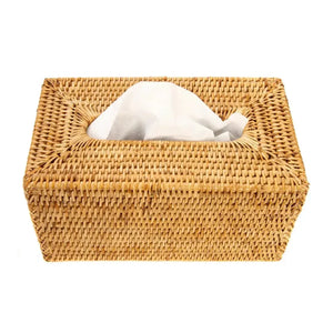 PRÉ-VENDA: Porta Lenço em Rattan Bahali 25x14x10cm