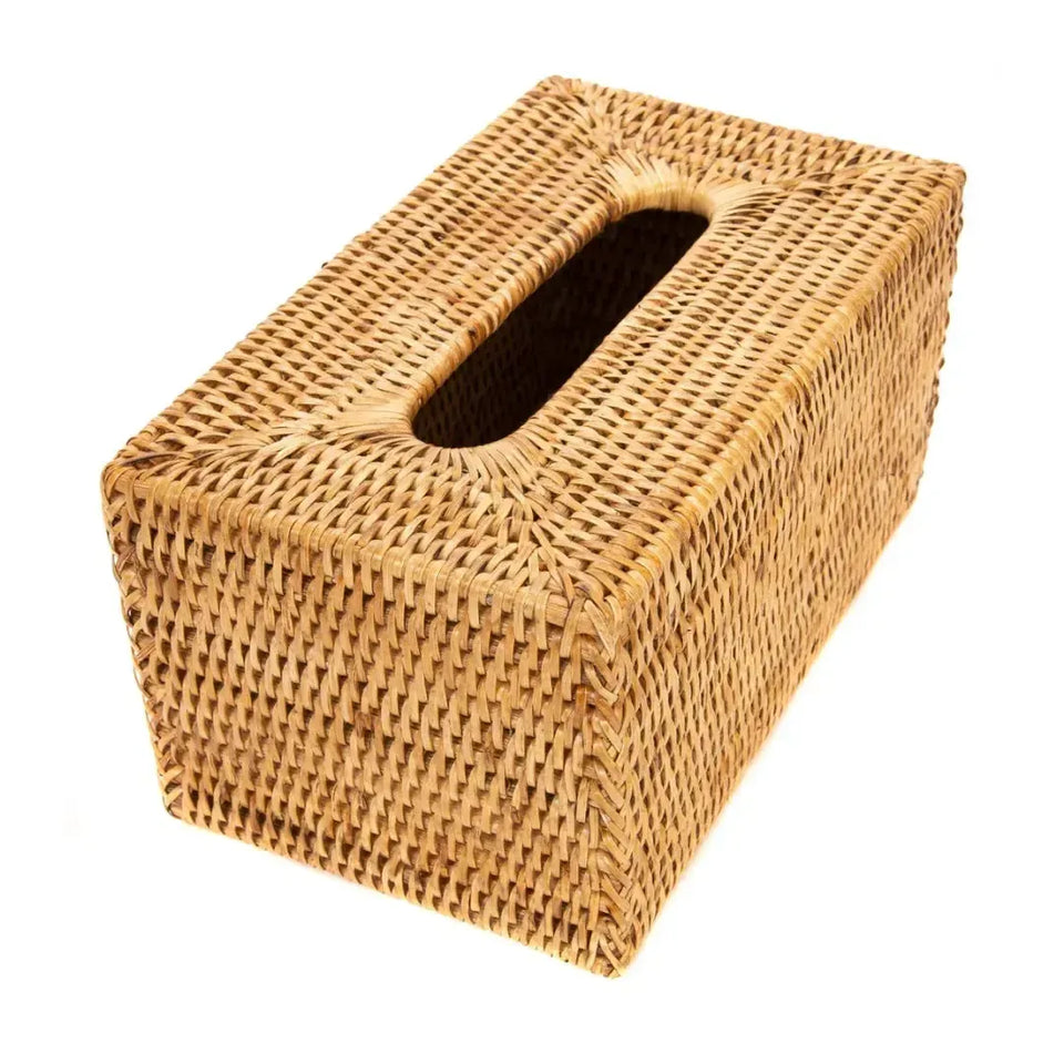 PRÉ-VENDA: Porta Lenço em Rattan Bahali 25x14x10cm