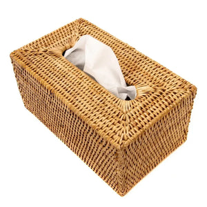 PRÉ-VENDA: Porta Lenço em Rattan Bahali 25x14x10cm