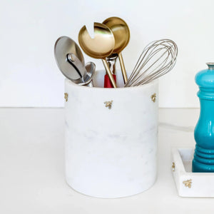 PRÉ-VENDA: Porta Utensílio Mármore Laguiole Bee