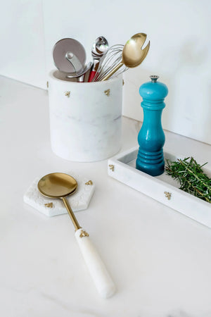 PRÉ-VENDA: Porta Utensílio Mármore Laguiole Bee