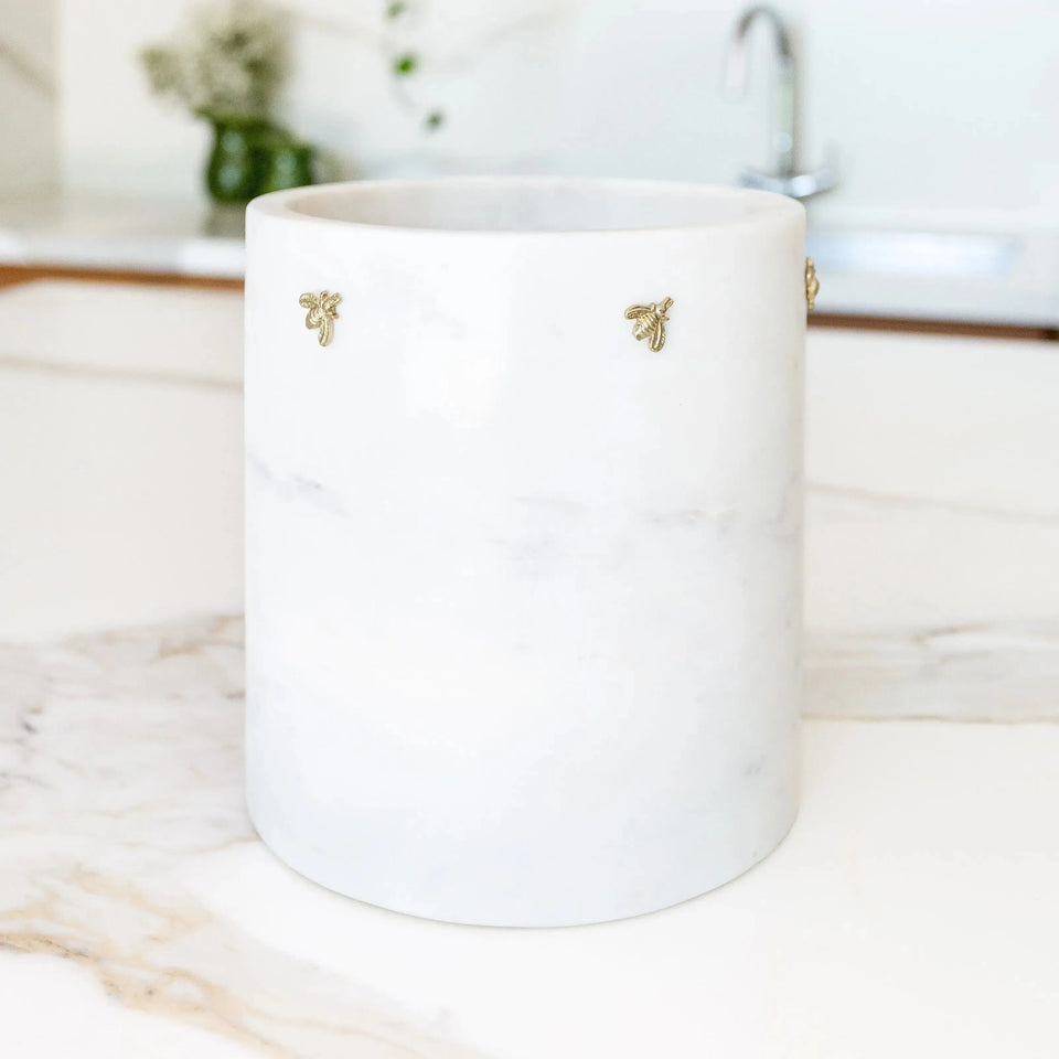 PRÉ-VENDA: Porta Utensílio Mármore Laguiole Bee