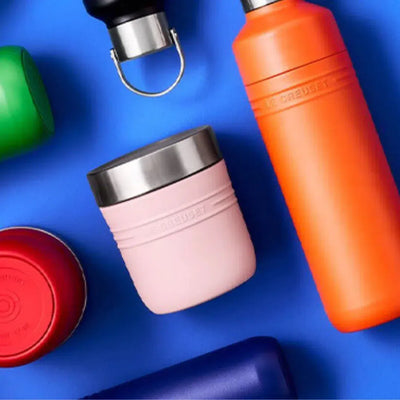 PRÉ-VENDA: Pote Térmico On The Go Shell Pink 500ml Le Creuset