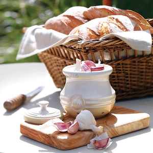 PRÉ-VENDA: Pote para Alho Cerâmica Meringue Le Creuset