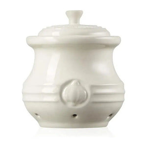 PRÉ-VENDA: Pote para Alho Cerâmica Meringue Le Creuset