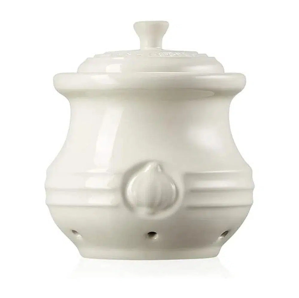 PRÉ-VENDA: Pote para Alho Cerâmica Meringue Le Creuset