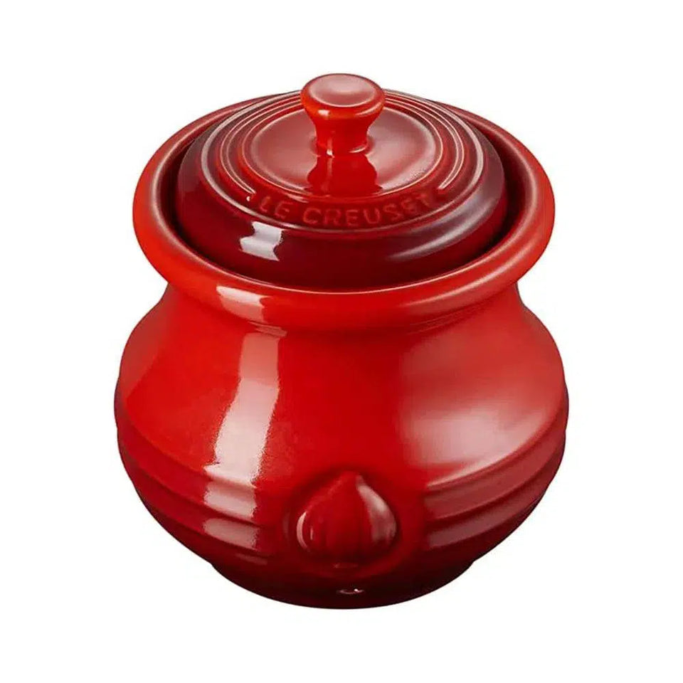PRÉ-VENDA: Pote para Alho Cerâmica Vermelho Le Creuset