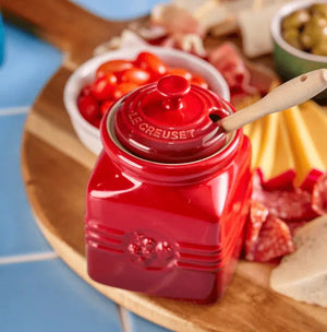 PRÉ-VENDA: Pote para Geleia Cerâmica Vermelho Le Creuset