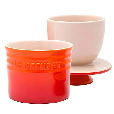 PRÉ-VENDA: Pote para Manteiga Cerâmica Laranja Le Creuset