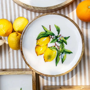 PRÉ-VENDA: Prato Bolo Grande Madeira Toscana Bahali 30cm