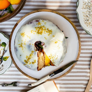 PRÉ-VENDA: Prato Bolo Grande Madeira Toscana Bahali 30cm