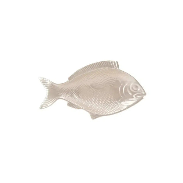 PRÉ-VENDA: Prato Melamina Formato Peixe Perola 51x18,5x5,8cm