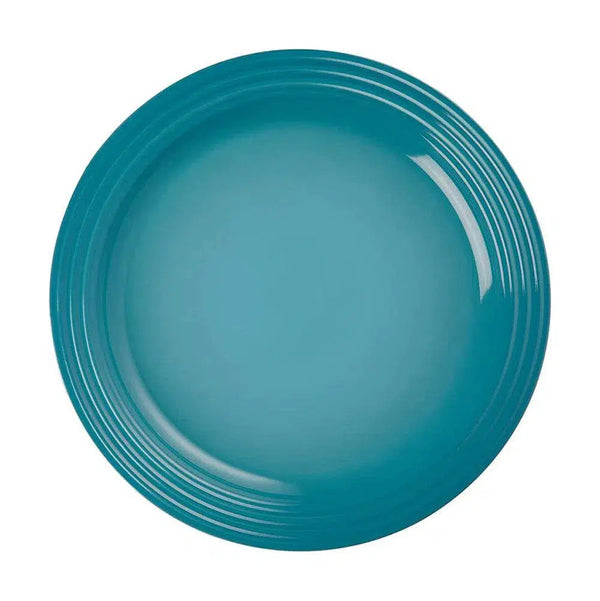 PRÉ-VENDA: Prato Raso Cerâmica 27cm Azul Caribe Le Creuset